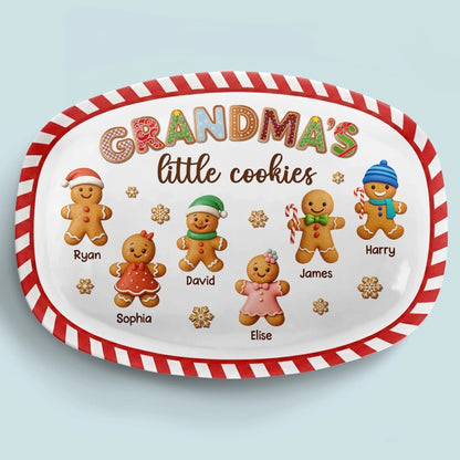 Christmas Little Cookies - Personalized Platter - Christmas Gift, Holiday Home Decoration