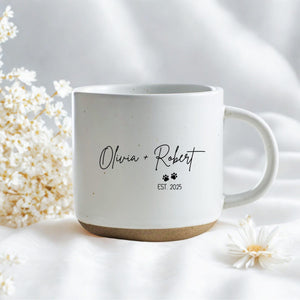 Custom Dog Cat Engagement Pottery Mug, Personalized My Humans Are Getting Married Mug, Cat Engagement Cup, Custom Pet Wedding Gift