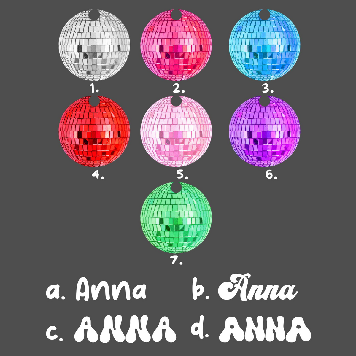 Personalized Disco Ball Tumbler Name Tag, Tumbler Plate Topper, Custom Name Tumbler Tag For Her