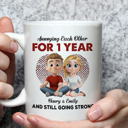 Annoying Each Other For Years But Always Arm In Arm - Personalized Mug - Valentine's Day Gift, Anniversary Gift For Couple