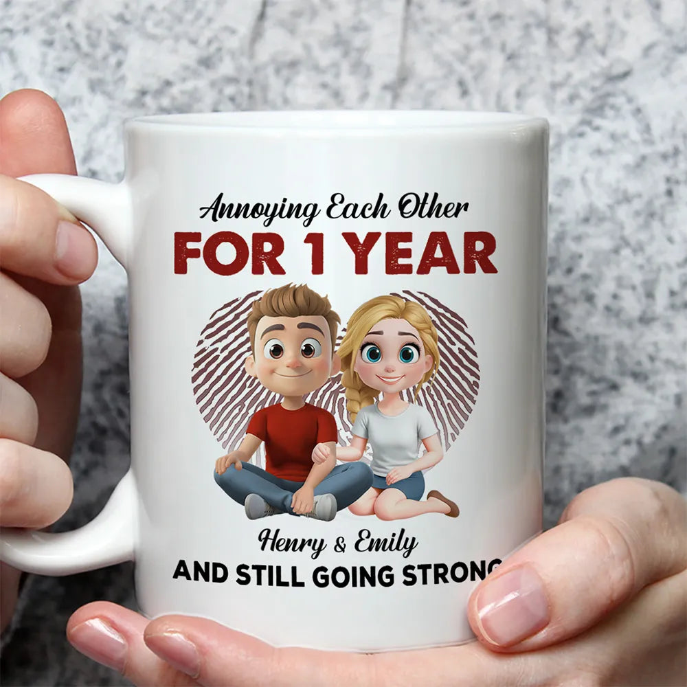 Annoying Each Other For Years But Always Arm In Arm - Personalized Mug - Valentine's Day Gift, Anniversary Gift For Couple