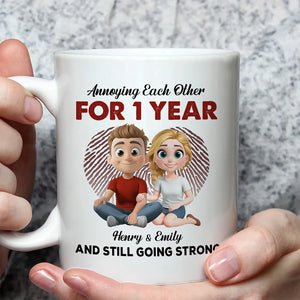 Annoying Each Other For Years But Always Arm In Arm - Personalized Mug - Valentine's Day Gift, Anniversary Gift For Couple