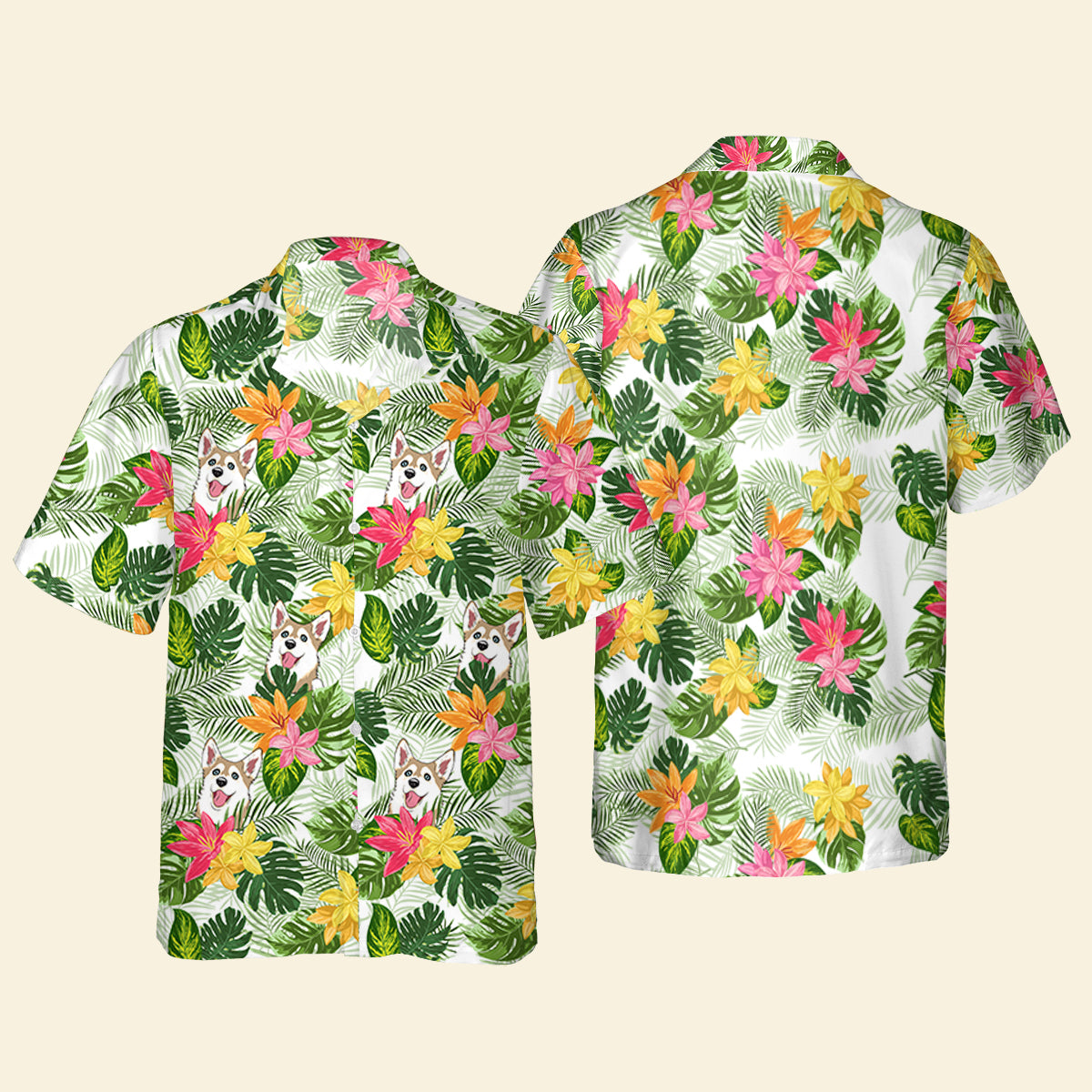 Dog And Beach - AOP Hawaiian Shirt - Gift For Dog Lover, Summer Vacation