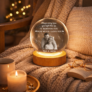Light This Up And Remember How Much I Love You - Personalized Crystal Night Light - Gift For Daughter, Son