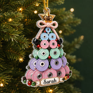 Custom Acrylic Ornament - Personalized Christmas Gym Gifts For Him, Her, Brother, Sister - Strong Mind Strong Spirit