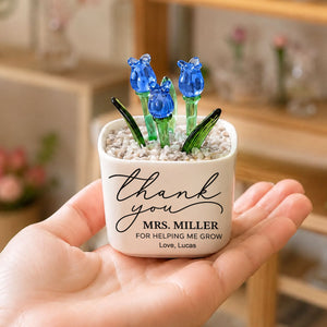 Thank You Gifts - Mini Glass Pot for Teacher