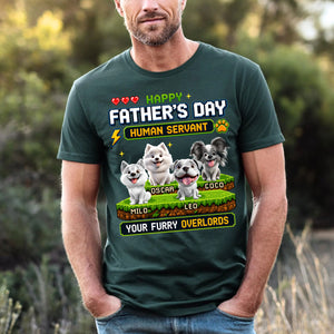 Owned & Operated By Paws- Custom Unisex T-shirt, Hoodie - Personalized Father's Day Birthday Gifts For Dog Lovers