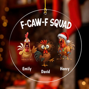 FCAWF Squad - Personalized Acrylic Ornament - Christmas Gift For Coworkers
