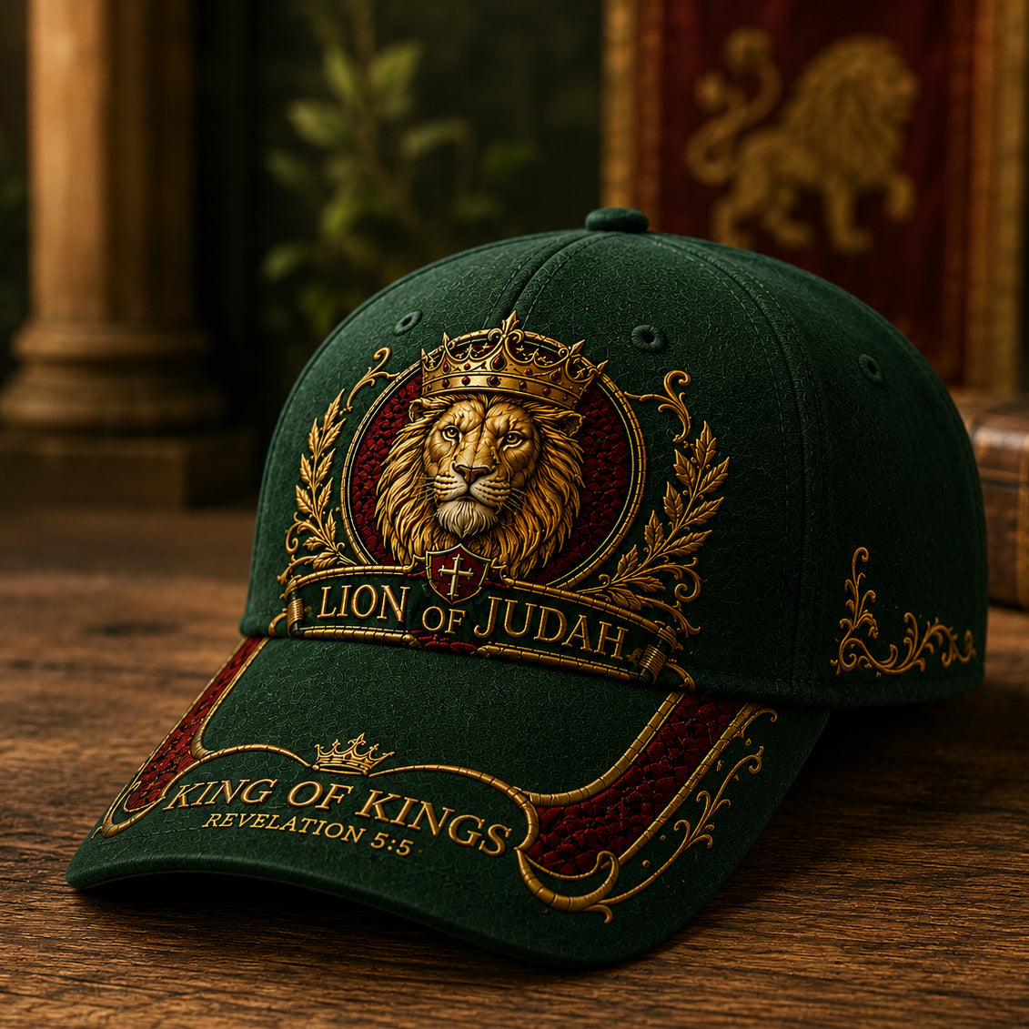 Lion of Judah King of Kings Christian Cap