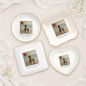 Bride Mom Gift for Mother of the Bride, Mother of the Bride Ring Dish Custom Photo Mom Gift from Bride, Gift Form Daughter Wedding Keepsake