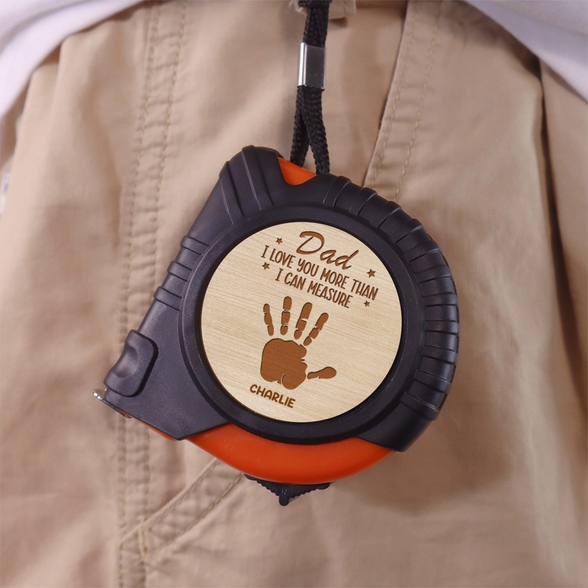 We Love You More Than We Can Measure - Personalized Tape Measure - Father's Day, Birthday Gift For Dad, Grandpa