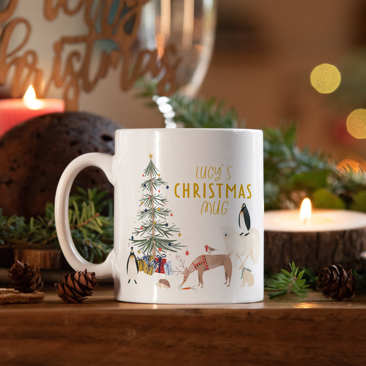 Christmas Mug Custom Name - Personalized Mug - Christmas Gift