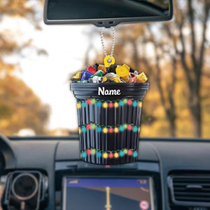 Personalized Trash Can Ornament, Trash Can Christmas Ornament, Garbage Can Ornament, Rubbish Bin Ornament, Sanitation Worker