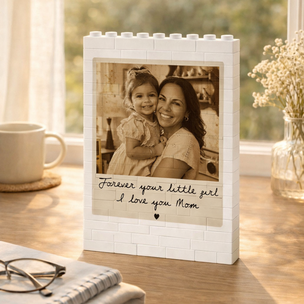 Custom Photo Building Blocks, Personalized Vintage Photo Gifts For Mom, Mom Gifts, Mother s Day Gift, Grandma Gifts, Mother's Day Keepsake