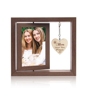 Mother & Daughter Photo, Double Sided Rotating Photo Frame, Mother's Day Birthday Gift