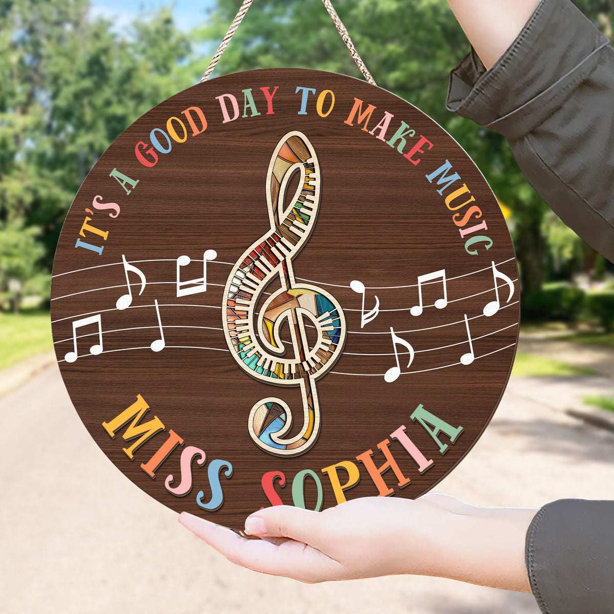 Music Teacher Door Sign, Personalized Wooden Sign Music, Music Education Sign, Piano Teacher Gift, Music Name Sign, School Teacher Gift