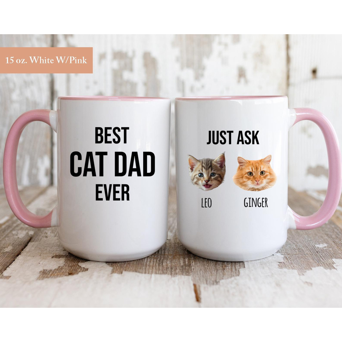 Personalized Cat Dad Mug, Gift For Cat Dad, Cat Dad Cup, Best Cat Dad Every Coffee Mug