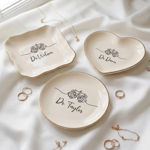 Personalized Optometrist Gift | Optometry Graduation Present | Custom Eye Doctor Ring Dish |Medical Professional Jewelry Holder