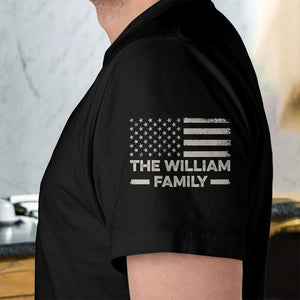 Legend Husband Dad And Grandpa - Custom Family Name Personalized T-shirt