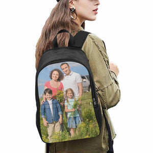 Personalized Backpack with Photo, Back to School Gift For Kids, Custom Picture Backpack, Image on Bookbags, Travel Backpack Gift
