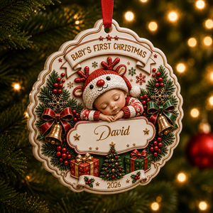 Sweetest Addition To Our Family - New Mom New Born Ornament - Real 3D Raised Ornament