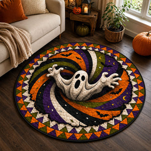 Halloween Pumpkin 3D Illusion Rug, 3D Halloween Vortex Rug