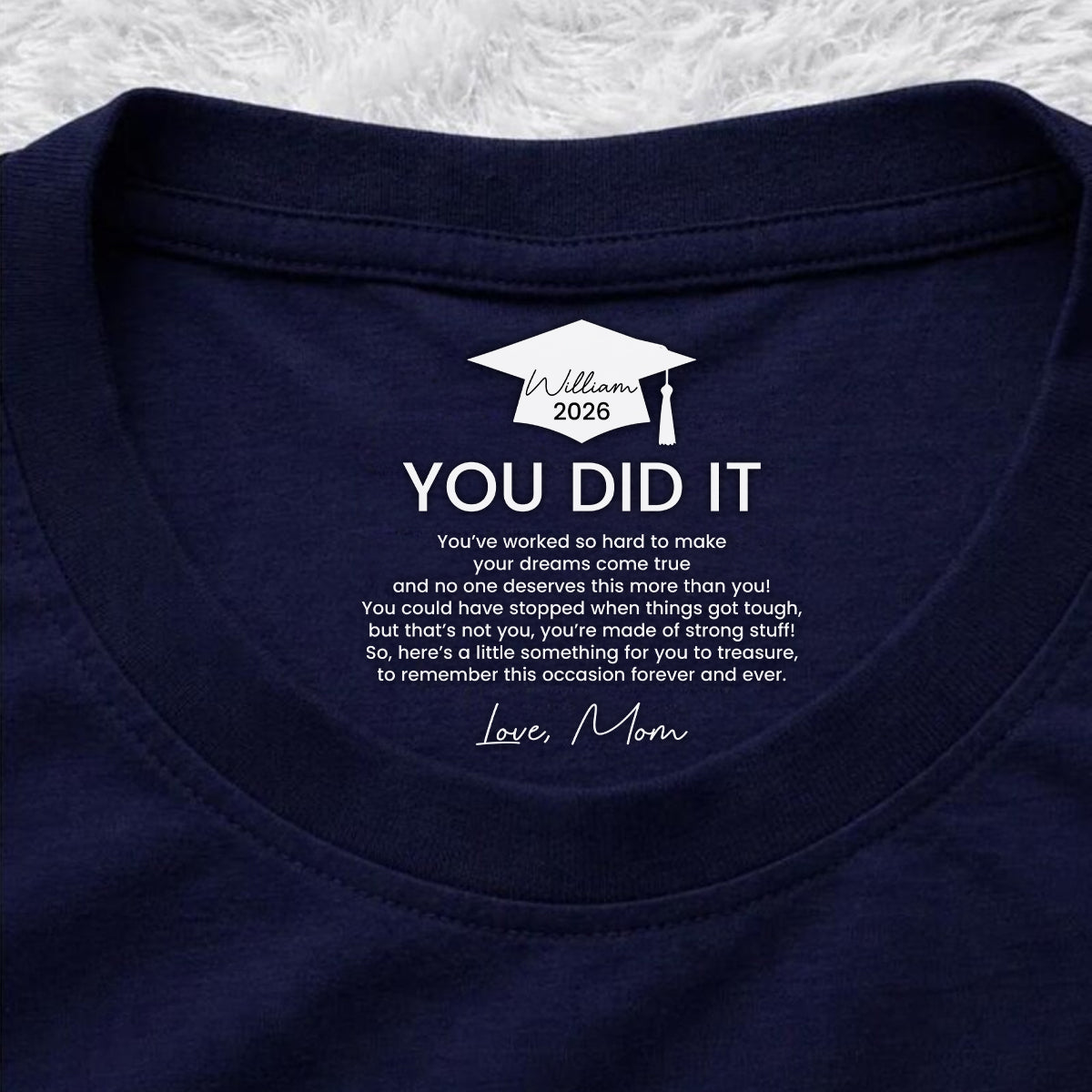Graduation Gifts Hidden Message For Graduated Son, Daughter - Personalized Shirt