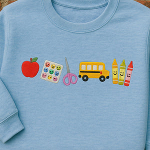 Apple Teacher Apparel, Back To School Teacher Apparel, Embroidered Classroom Shirt, Gift for Teacher