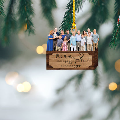 This Is Us Custom Family Photo - Personalized Shape Ornament - Christmas Gift For Family