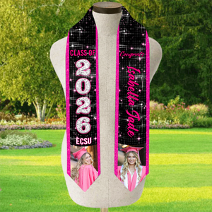 Custom Photo Graduation Sash - Personalized Stoles