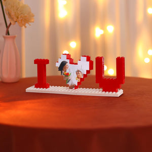 Personalized Building Blocks Puzzle, Photo Puzzle, I Love You Block Puzzle, Girlfriend, Valentine's Gifts for Her