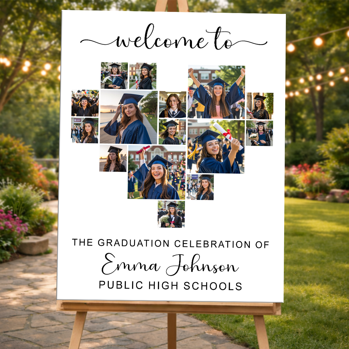 Graduation Heart Photo Personalized Welcome Sign Party 3_f006cbea-d397-4442-a937-70c336fcc1f9.png