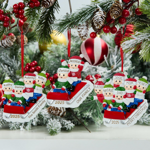 Personalized Family Ornament 2025, Family Keepsake Ornament, Tree Family Christmas Ornament, Family Christmas Gift, Family Holiday Gift