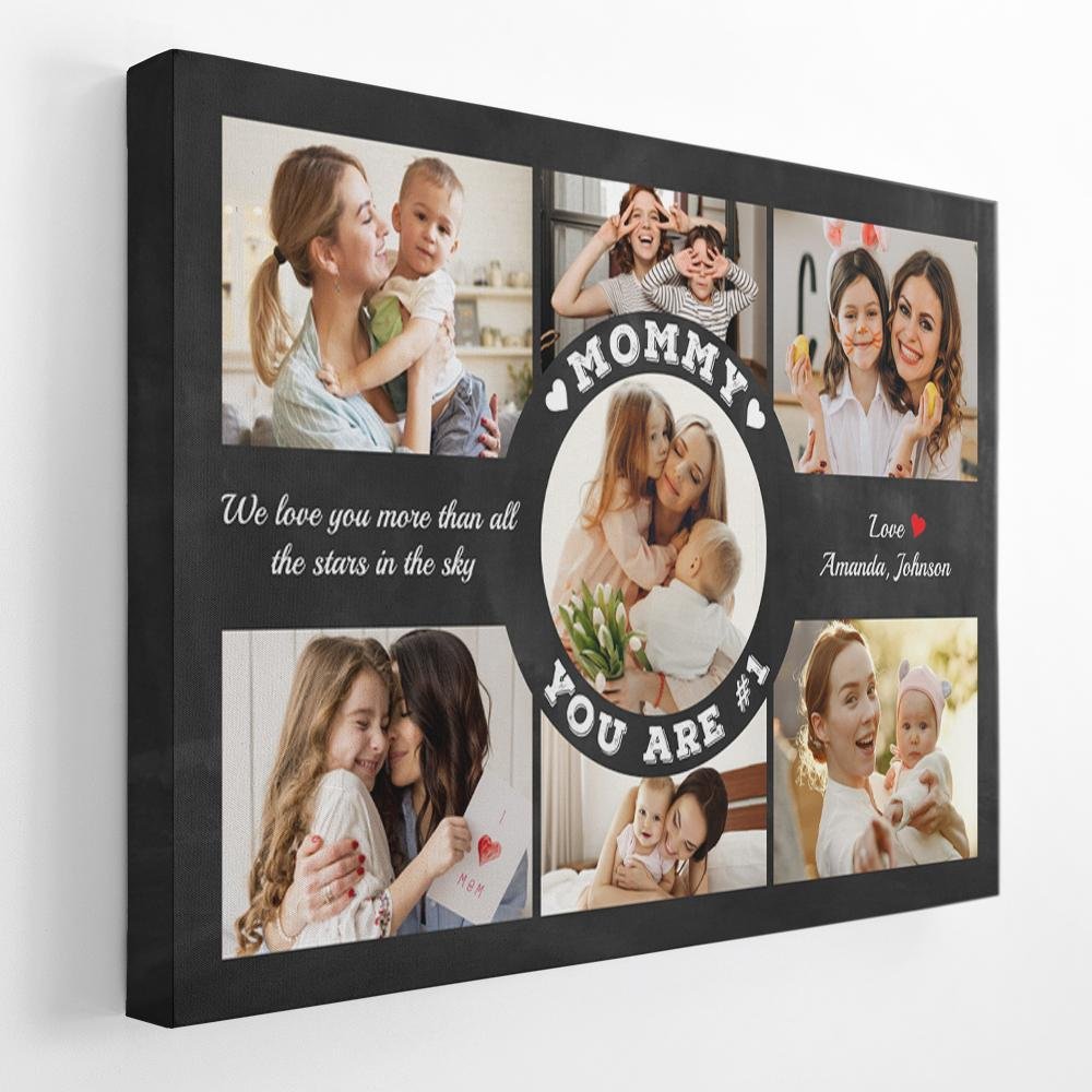 Mommy You Are Number 1 - Personalized Canvas - Gift For Mom, Mother's Day, Birthday Gift