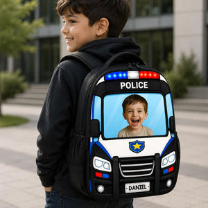 School Bus, Tractor for Boys Girls - Personalized Backpack - Back to School Backpack for Kids
