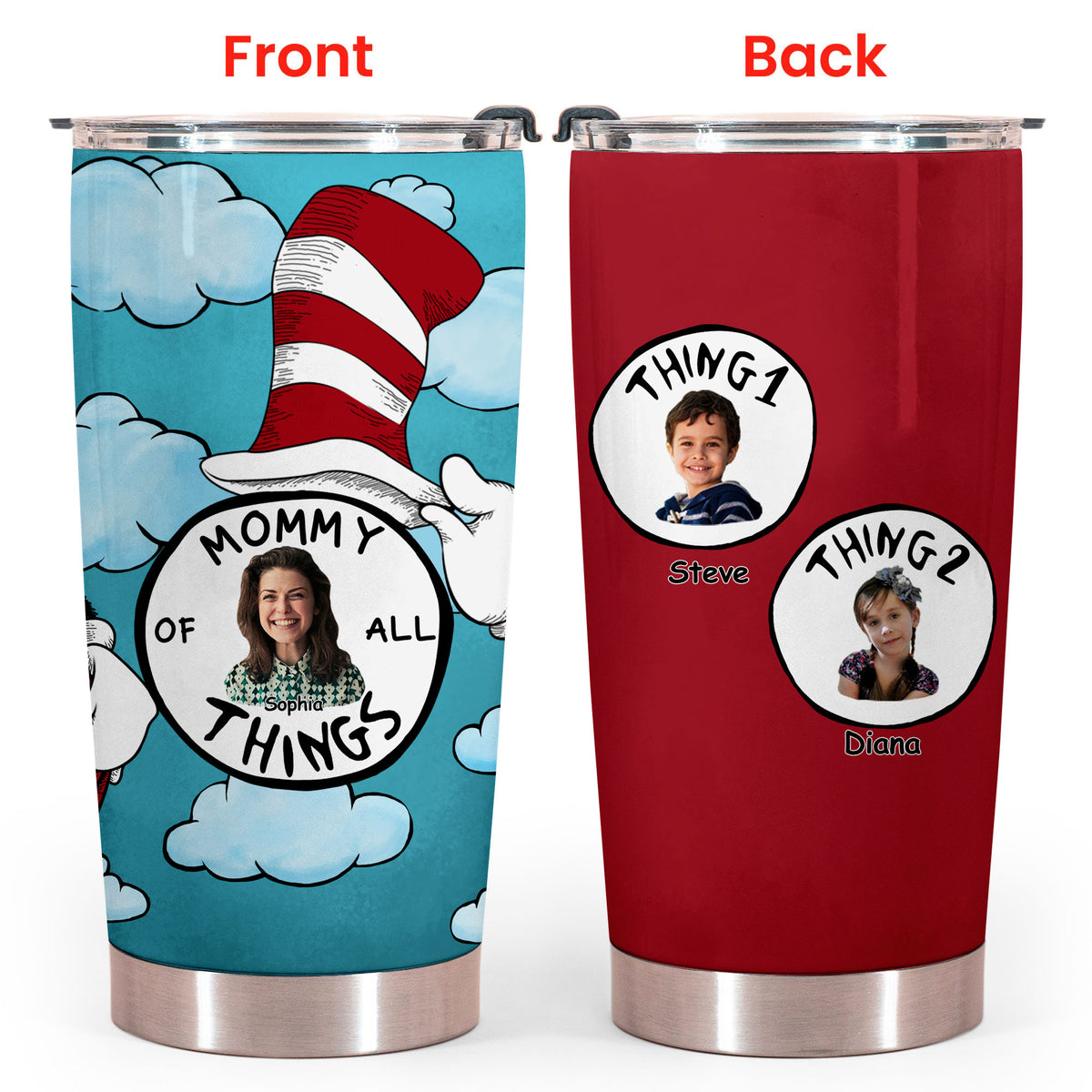 Mother Of All Things - Personalized Photo Tumbler - Mother's Day, Birthday Gift For Mother, Grandma