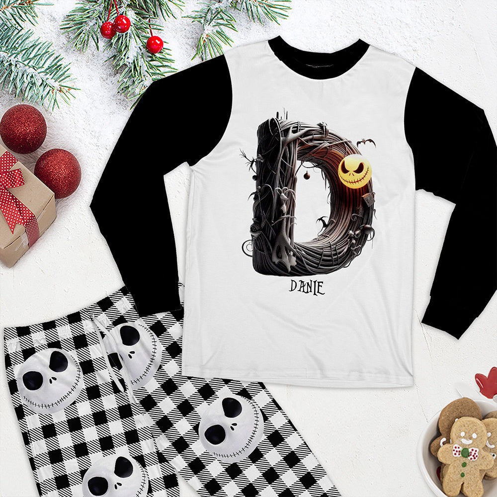 Christmas Nightmare Alphabet - Personalized Pyjamas - Gifts For Family Love Movie, Christmas Pajamas