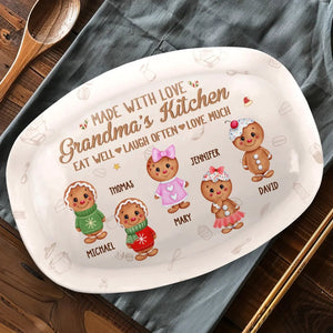 Grandma's Cookies Made With Love - Personalized Platter - Christmas Gift For Mom, Grandma