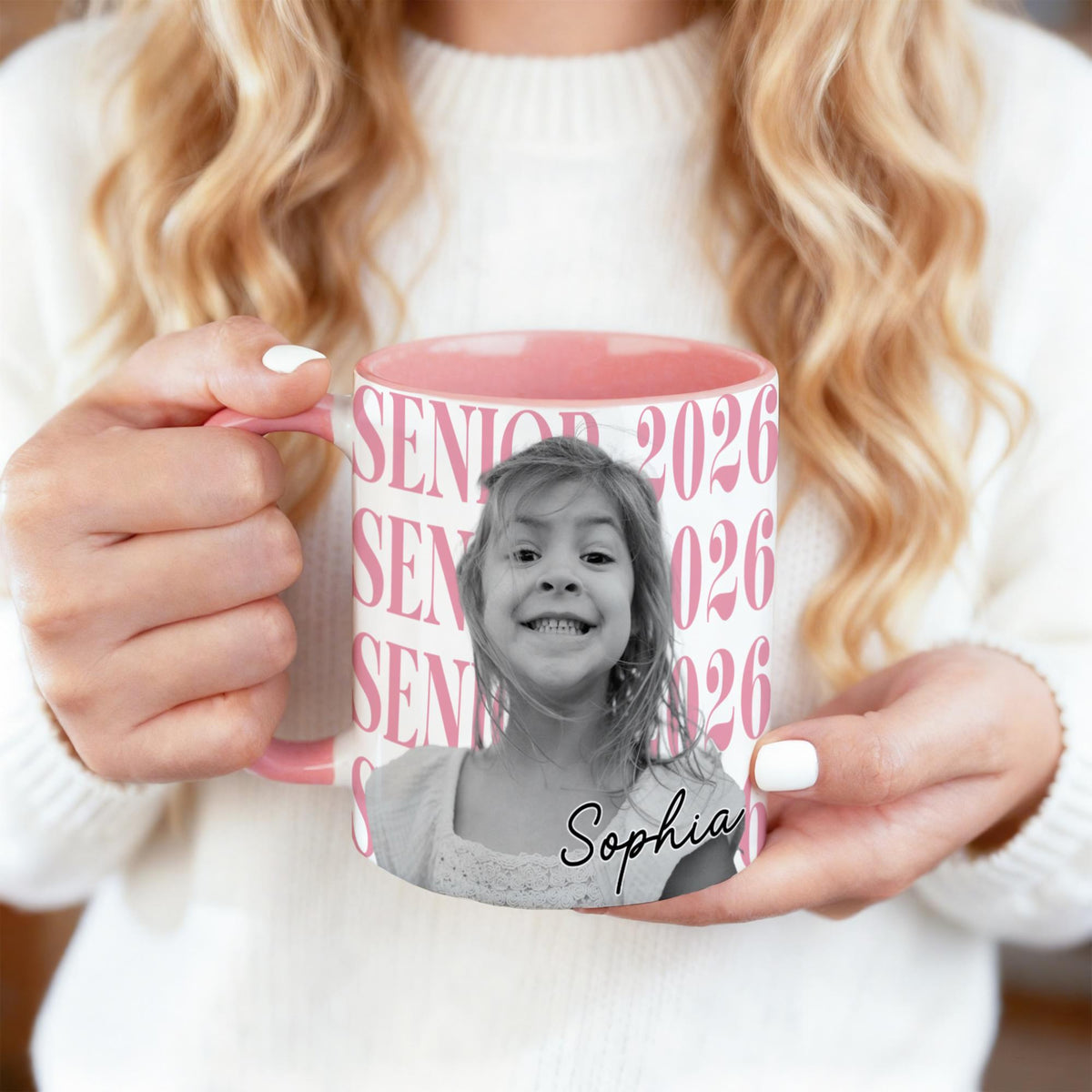 Senior 2026 Custom Photo Graduation Mug, Personalized Graduate Coffee Mug, Graduation Gifts For Daughter, Graduation Drinkware Face Cup