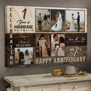 Custom Photo, Happy Wedding Anniversary Gifts, Marriage Gifts, Personalized Canvas For Couple