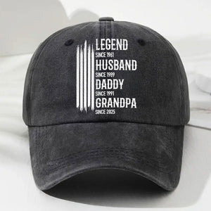 The Original Legend - Personalized Custom Vintage Embroidered Cap