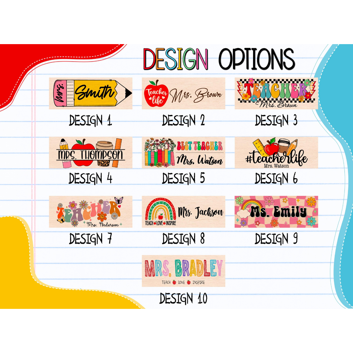 Personalized Teacher Board Eraser, Custom Teacher Appreciation Gifts, Chalkboard Eraser with Marker, Preschool Teacher Name gifts