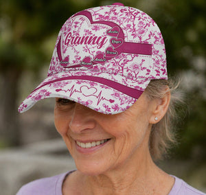 Grandma Mom Toile De Jouy - Personalized Classic Cap