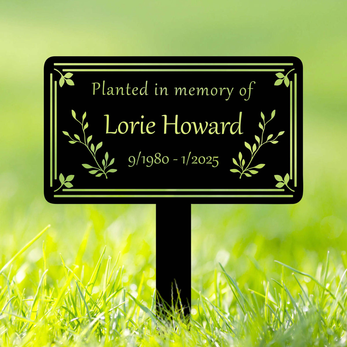 Personalized Tree Memorial Sign with Stake, Grave Marker, Tree Plaque Marker, Tree Garden Sign, Memorial Plaque, Remembrance Plaque Sympathy