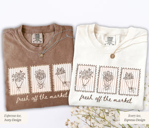 Fresh Off The Market Bachelorette Shirt, Floral Bridal Party Tee, Farmers Market Bride Gift, Flower Themed Bridal Party Tee, Bride To Be Gift