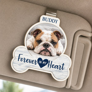 Pet Memorial Car Visor Clip – Photo + Name – Forever In My Heart - Personalized Wooden Car Visor Clip 2 Layer 3a18708a-4d56-41bd-b80c-f36d6cb63177.jpg