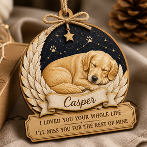 Pet Memorial Angel Wings Photo-Art Ornament with Name - Personalized 3-Layered Wood Ornament 3a205b88-ccd4-4e80-9adb-94ce475eacb2.jpg