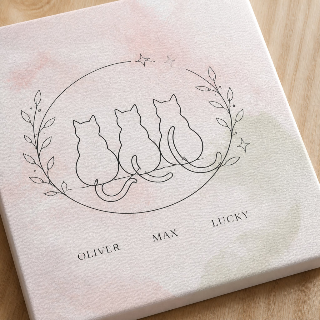 Minimal Line Cats – Personalized Names Canvas - Personalized Canvas 3a2186ec-5fde-4a60-9b4c-a57a8e5ad5b9.jpg