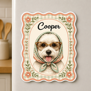 Custom Pet Photo to Vintage Kerchief Portrait Magnet - Personalized Custom Shape Fridge Magnet 3a6a3710-74aa-4ad9-8a1b-6698ab5f2985.png