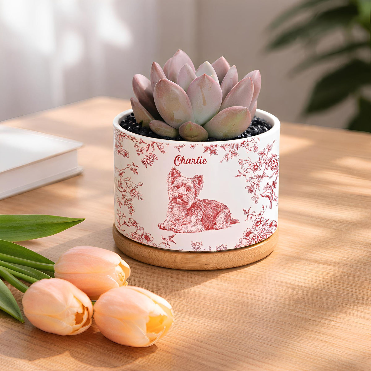 Toile De Jouy Flower Pet Photo, Custom Pet Flower Pot, Personalized Pet Memorial Planter, Dog Loss Remembrance Gift, Dog Lover, Dog Mom Gift 3a954b4d-eb14-44a5-ba9d-87f7c8fca2d7-il_fullxfull.7803286486_dddn.jpg
